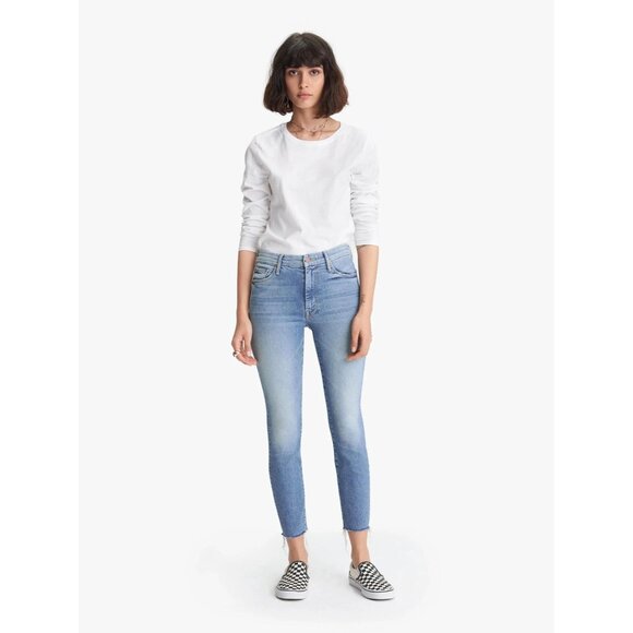 Mother Denim - High Waisted Looker Ankle Fray Jeans Size 32 - Picture 1 of 12